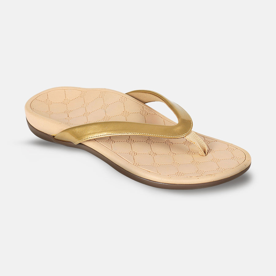 Alice - Gold Slipper For Women
