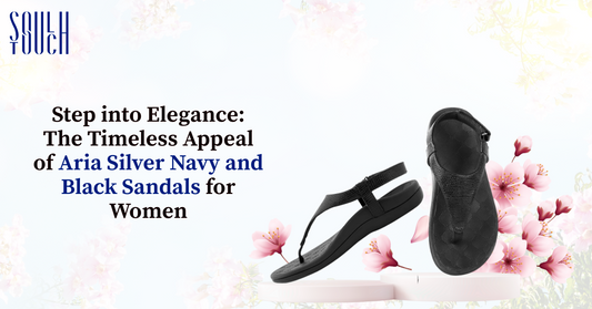 Aria Silver Navy Sandal For Women