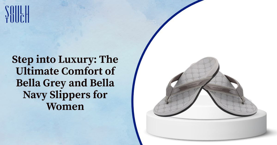 Bella Navy Comfort Slippers