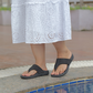 Iris - Black Thong Slippers