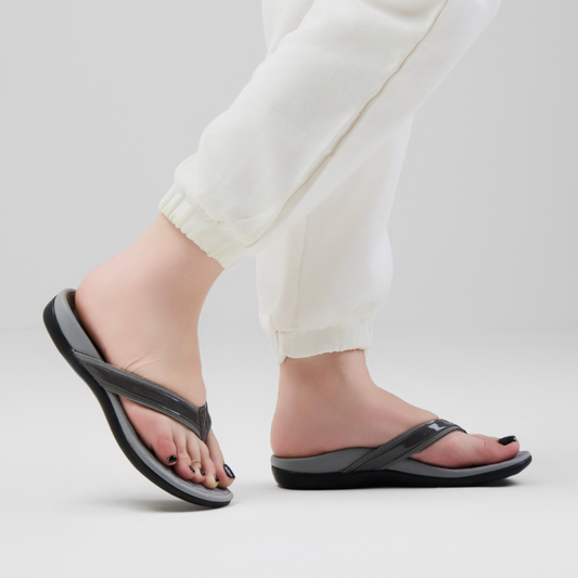Bella - Grey Comfort Slippers