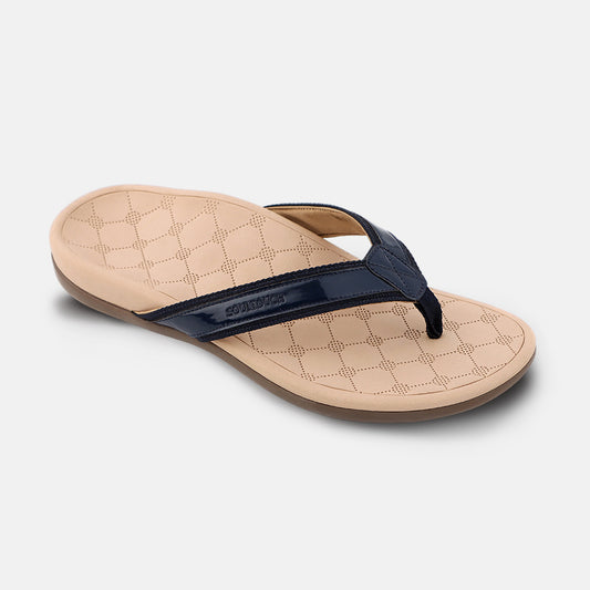 Bella - Navy Comfort Slippers
