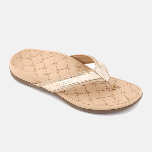 Bella - Gold Comfort Slippers