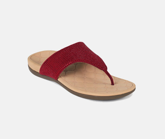 Iris - Maroon Thong Slippers