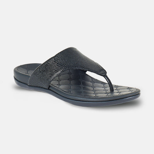 Perry - Black Comfort Slippers